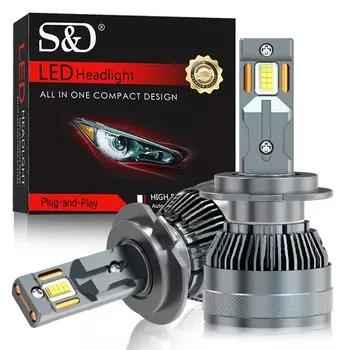 2 шт. H4 H7 LED Canbus H8 H11 H1 H3 50000LM 100W HB3 9005 HB4 9006 9012 Hir2 CSP светодиодные лампы для автомобильных фар противотуманные фары дальнего и ближнего света 6000K H11 H8