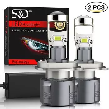 2 шт. H4 H7 светодиодные линзы проектора H8 H11 9005 HB3 9006 HB4 9012 Hir2 автомобильные лампы LHD RHD Canbus 100 Вт 30000LM мощный мини-налобный фонарь RHD-9006 HB4