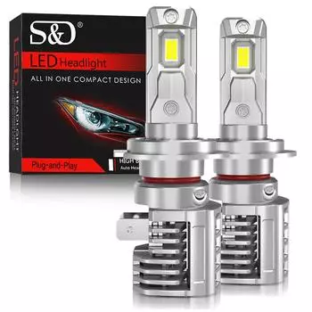 2 шт. H4 светодиодная лампа для фар 9003 HB2 H7 Led Canbus H8 H11 9005 HB3 9006 HB4 100 Вт 30000LM автомобильная противотуманная фара мотоцикл 12 В 6500 К все в одном мини-фара 9005 HB3