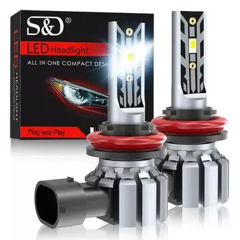 2 шт. H4 светодиодные фары H7 30000LM HIR2 9012 H1 Canbus без ошибок H11 H8 H16 9005 9006 HB3 HB4 светодиодные белые светодиодные противотуманные фары автомобильные фары безвентиляторные фары 9005 HB3