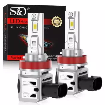 2 шт. H4 светодиодные лампы H7 20000LM 110 Вт HIR2 9012 H1 Canbus без ошибок H11 H8 H16 9005 9006 HB3 HB4 светодиодные белые светодиодные противотуманные фары автомобильные фары H1