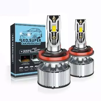 2 шт. H4 высокие/низкие светодиодные автомобильные мини-фары H1 H3 H7 H8 H11 9005 HB3 9006 HB4 12000LM 60 Вт автомобильные супер яркие S9 противотуманные фары 12 В белые H1