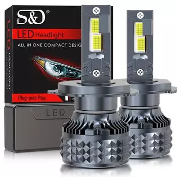 2 шт. H7 LED 50000LM 120 Вт H1 H4 H11 H8 9005 HB3 9006 HB4 9012 HIR2 светодиодные фары Canbus высокой мощности 6000K CSP диодные лампы авто противотуманные фары 12 В 9006 HB4