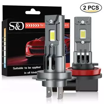 2 шт. H7 светодиодные лампы для фар H11 9005 9006 светодиодные мини-беспроводные налобные фонари 50 Вт 20000LM 6500K H8 HB3 HB4 CSP авто диодные лампы автомобильный турбо-свет 12 В автомобильный H7