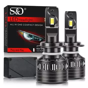 2 шт. H7 светодиодный Canbus H1 H3 H4 H8 H11 H16 9005 HB3 9006 HB4 9012 HIR2 160 Вт 30000LM автомобильная лампа для фар для турбо-ламп автомобилей H3