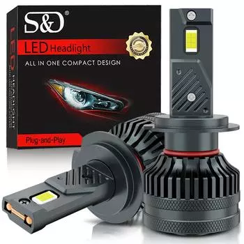 2 шт. H7 светодиодный Canbus H8 H11 H1 H4 160000LM 500 Вт HB3 9005 HB4 9006 9012 Hir2 CSP светодиодный автомобильный фонарь, противотуманная фара, дальний ближний свет, 12 В 9005 HB3