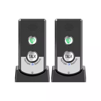 2 шт. H8-2T Беспроводные домофоны для голосового вызова для дома, портативный беспроводной голосовой домофон для звонков на большие расстояния для пожилых людей чёрный