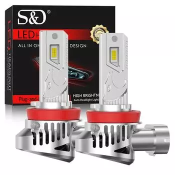 2 шт. H8 H11 светодиодные фары Canbus мини-беспроводные 200 Вт 9005 HB3 9006 HB4 9012 Hir2 светодиодные автомобильные лампы для Toyota Highlander 2009 2010 H7