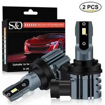 2 шт. H8 H11 светодиодные лампы для фар 9005 HB3 9006 HB4 9012 Hir2 автомобильные светодиодные фары 6500K белые супер яркие 12000LM 60 Вт 12 В противотуманные фары лампы 9005 HB3