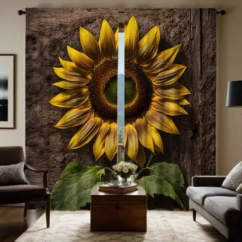 2 шт. HD цифровая белая галстуковая золотая занавеска с подвеской, стиль украшения дома, гостиная, спальня, эффект занавески, стиль W52H63inchW132H160cm