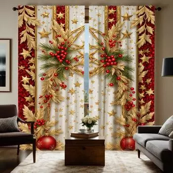 2 шт. HD цифровой желтый галстук модные золотые шторы украшение дома стиль украшение гостиной спальня штанга занавес E W52H63inchW132H160cm