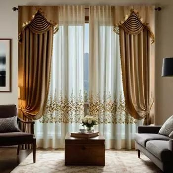 2 шт. HD цифровых желтых высококачественных роскошных штор для украшения дома, стиль украшения гостиной, спальни, штанга для штор effe W52H63inchW132H160cm
