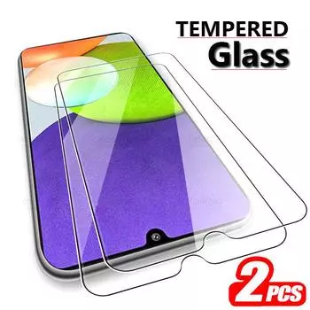2 шт. HD прозрачное закаленное стекло Защитная пленка для экрана для Samsung Galaxy M12 M22 M32 M52 A02S A03S A12 A22 A52 A52S 5G A72 A32 4G Защитная пленка Samsung A02s 164.2mm белый