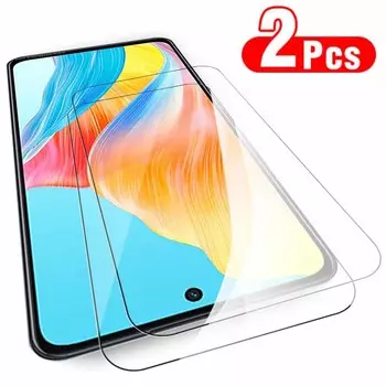 2 шт. HD прозрачное закаленное стекло Защитная пленка для экрана для Realme C30 C31 C33 C35 C55 C53 OPPO A18 A38 A58 A78 A98 5G A15 A16 Realme C30 чистый