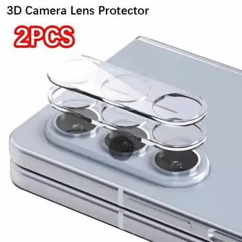 2 шт. HD Закаленное стекло Пленка Крышка для Samsung Galaxy Z Fold 7 6 5 4 Защита от царапин Защита от отпечатков пальцев Полное покрытие Защитная крышка для объектива Galaxy Fold 7