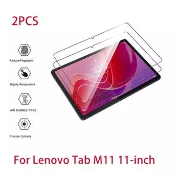 2 шт. HD защитное стекло для экрана с защитой от царапин для Lenovo Tab M11 11 дюймов 2024 года, защитная пленка без пузырьков