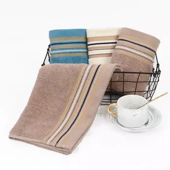 2 шт. Хлопковое полотенце, утолщенное впитывающее полотенце, быстро впитывающее, мягкое, быстросохнущее, полотенце для лица, для ванной комнаты, отеля, путешествий