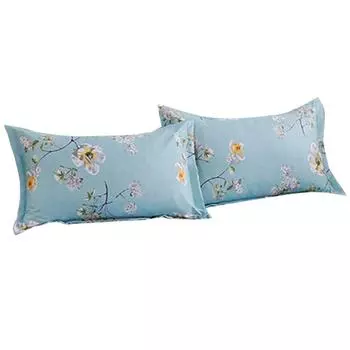 2 шт. Хлопковые полиэстеровые наволочки Мягкие дышащие наволочки Постельные принадлежности Аксессуары (48 * 74см)