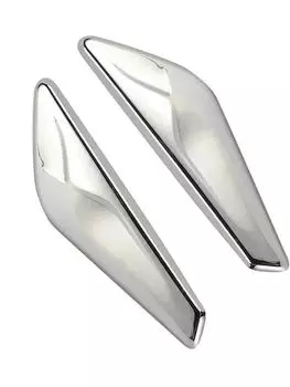 2 шт. хромированная отделка переднего крыла левая и правая боковая отделка отделка для BMW для X3 F25 для X4 F26 ABS отделка комплект для замены CHINA