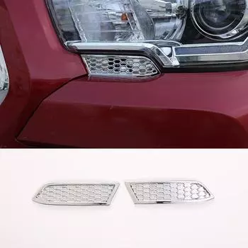 2 шт. Хромированная пластиковая накладка на переднюю фару для Toyota Tacoma N300 2016-2020