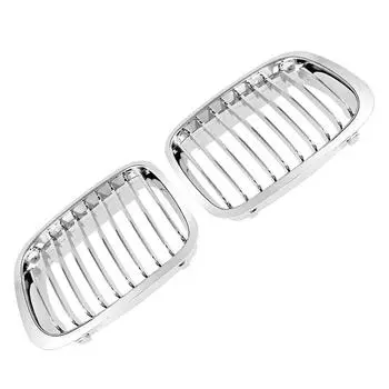 2 шт. хромированная решетка радиатора на передний капот для BMW 1998-2001 E46 320I 323I 325I 328I 330I 4-дверный седан 51138208489 51138208490 CHINA