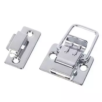 2 шт., хромированная защелка из нержавеющей стали для сундука, чемодана, застежка для инструментов