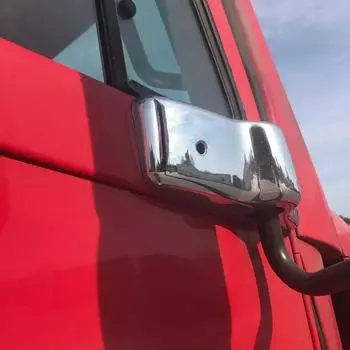 2 шт. Хромированные кронштейны зеркала заднего вида слева и справа, подходят для Freightliner Century Columbia, пара серебряный