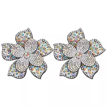 2 шт. хрустальные алмазные нашивки аппликации наклейки цветы одежда обувь украшения DIY аксессуарыAB