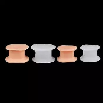 2 шт. I-образный разделитель для пальцев ног, корректор, выпрямитель, мягкий силиконовый протектор для пальцев ног, распорка, средство для ухода за ногами as the picture