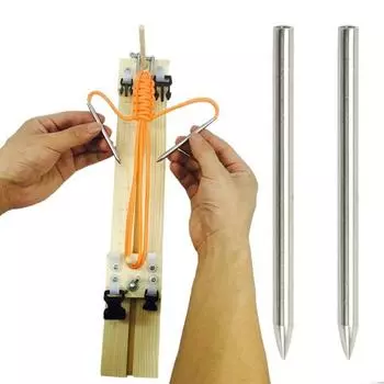 2 шт. иглы для парашютного шнура, универсальный парашютный шнур, браслет из нержавеющей стали, ткацкие иглы, ювелирные аксессуары 2pcs