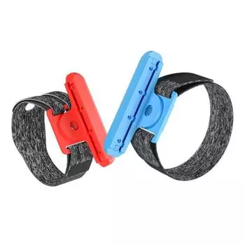 2 шт., игровой контроллер, браслет, дышащий, вращение на 360 градусов, простой в установке, ремешок, игровые аксессуары для переключателя/OLED JoyCon красный/синий