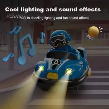 2 шт. игрушечный бампер с дистанционным управлением и световой музыкой для двух игроков, битва родитель-ребенок, интерактивная фигурка катапультируемого автомобиля, игрушка для малышей, мальчиков и девочек, подарок A