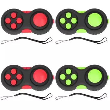 2 шт. игрушка для снятия стресса и беспокойства, игрушка для пальцев, подарок для детей и взрослых Black Red Black + Red