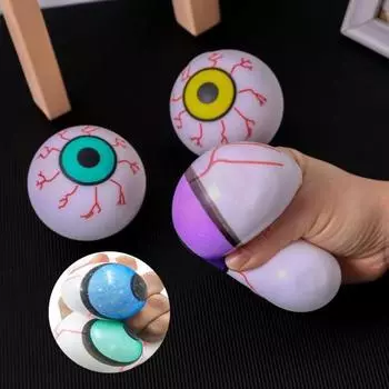 2 шт. игрушка для снятия стресса яркая декоративная игрушка для снятия стресса TPR глазное яблоко игрушка для снятия стресса на день рождения B