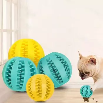 2 шт., игрушки для шлифовки и чистки зубов домашних животных, резиновые шарики для собак, игрушки с шариками для жевания пищи, игрушки с шариками из арбуза 2pcs/pack