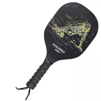 2 шт. Имитация углеродного волокна пиклбол ракетки тополя пиклбол тренировочное оборудование пляжная ракетка для начинающих жёлтый/синий