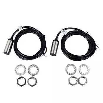 2 шт. Индуктивный датчик приближения 4 мм, расстояние обнаружения DC 3 провода PNP NO Индуктивный датчик приближения