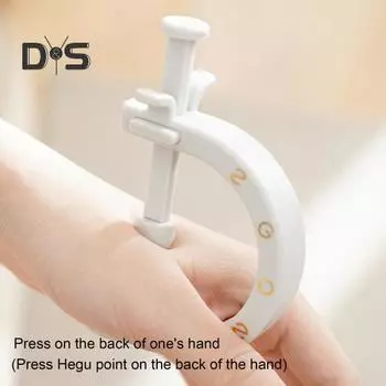 2 шт., инструмент для акупрессуры, акупунктурный зажим для рук, ног, ушей, облегчение мигрени, инструмент для омоложения, набор для массажа точек давления 2pcs