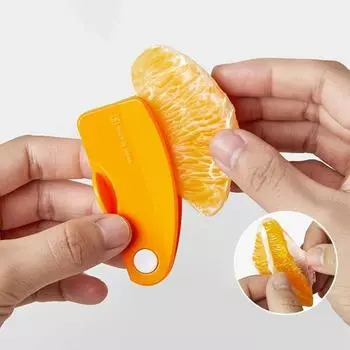 2 шт. инструмент для чистки апельсинов, пластиковые овощечистки для апельсинов и цитрусовых с эргономичной изогнутой ручкой, легкий фруктовый гаджет 2pcs