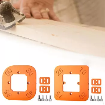 2 шт. Инструмент для деревообработки Радиусные шаблоны для фрезера Угловые шаблоны Высокая твердость Обрезка кромок