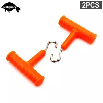 2 шт., инструмент для ловли карпа, карповые оснастки, съемник для узлов, съемник для лески, съемник для узлов, нержавеющая сталь, приспособление для волос, инструмент для завязывания узлов, аксессуары для рыболовных снастей