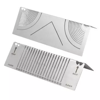 2 шт. Инструмент для маркировки углов и дуг, многофункциональный линейный дуговой скрайбер из нержавеющей стали для резки труб