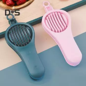 2 шт., инструмент для нарезки вишневой косточки 2-в-1, лезвие Sharpe для удаления кукурузы, простое управление, многофункциональная нарезка для клубники, кухонная ломтерезка разноцветный