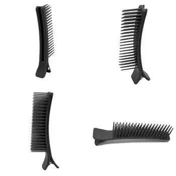 2 шт. Инструмент для плетения кос, парикмахерские зажимы, салонные зажимы для резки секций волос, салон чёрный