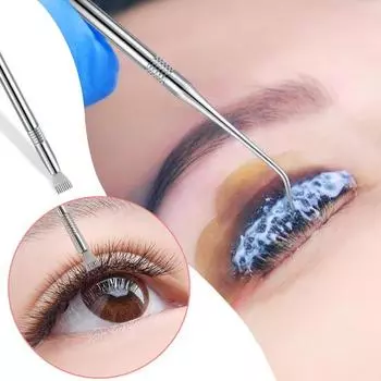 2 шт., инструмент для подъема ресниц, портативный антикоррозийный инструмент для ресниц из нержавеющей стали, женские аксессуары для красоты серебряный