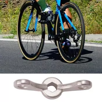 2 шт., инструмент для регулировки крышки шатунного рычага велосипеда, многоразовый эргономичный дизайн, портативный, легко носить с собой, инструмент для снятия крышки шатунного рычага велосипеда серебряный