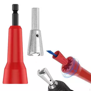 2 шт. инструмент для спиральной проволоки для дрели, поворотный разъем, компактный, портативный, трудосберегающий, 2-6 способов, прочный