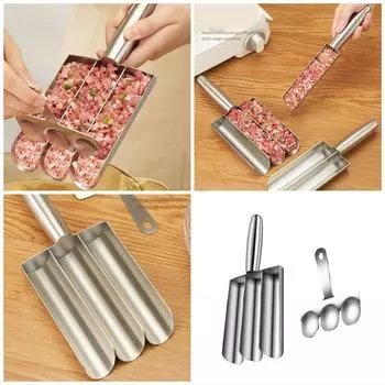 2 шт. Инструменты для формирования фрикаделек, простая в использовании машина для приготовления фрикаделек, инструменты для приготовления фрикаделек на кухне T1