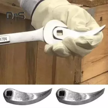 2 шт. Инструменты для головки-адаптера лома, нержавеющие, устойчивые к коррозии, регулируемые угловые головки, сверхпрочные, прочные ломы оранжевый