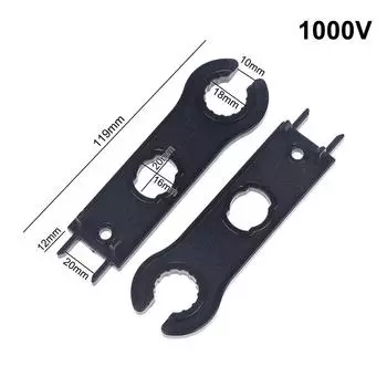 2 шт. Инструменты для разъединения разъемов солнечных панелей Mc4, Гаечный ключ для солнечных разъемов, Пластиковые карманные инструменты для сборки солнечных разъемов